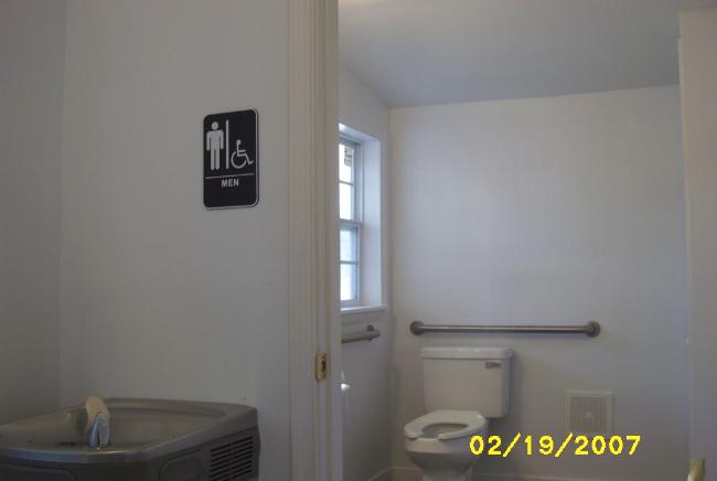 3016-A - Men's Restroom is handicap accessible