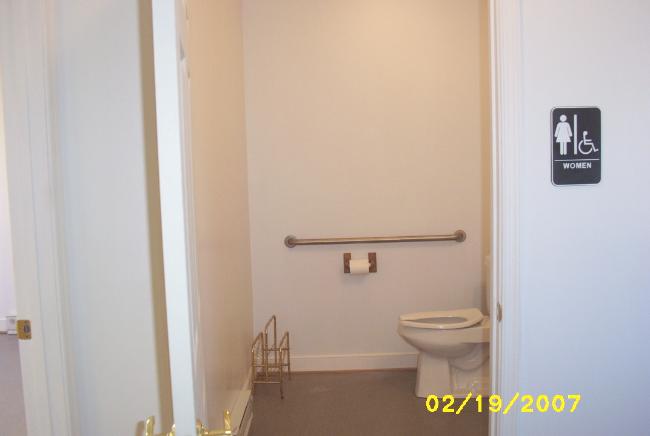 3016-A - Ladies' Restroom is handicap accessible